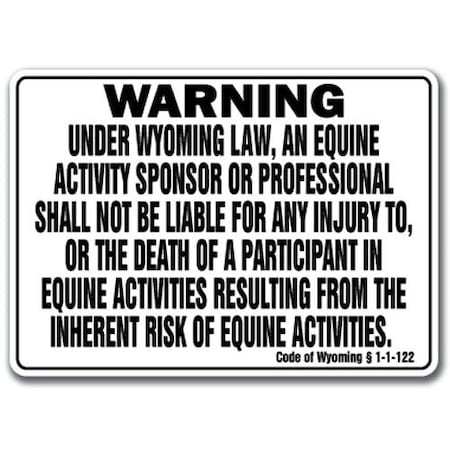 Signmission 14 in Height, Vinyl, 14" x 10", WS-D-1014-Wyoming WS-D-1014-Wyoming